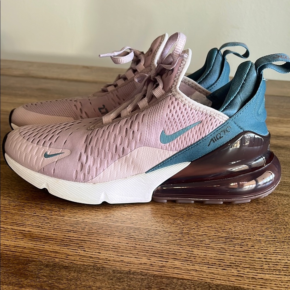 Nike Air Max 270 Pink and Blue Sneakers